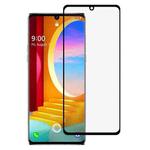 For LG Velvet Full Glue 9H HD 3D Curved Edge Tempered Glass Film(Black)