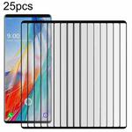 For LG Wing 5G 25pcs Full Glue 9H HD 3D Curved Edge Tempered Glass Film(Black)