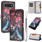 For iPhone 17 Air Color Drawing Pattern Leather Phone Case(Butterfly Tree)