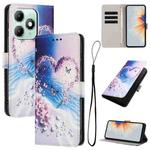 For itel A90 Color Drawing Pattern Leather Phone Case(Love Butterfly)