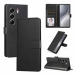 For Tecno Camon 40 4G 3-Card Slots Multifunctional Leather Phone Case(Black)