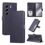 For Tecno Camon 40 Pro 4G / 5G 3-Card Slots Multifunctional Leather Phone Case(Dark Blue)