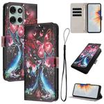 For Motorola Moto G56 5G Color Drawing Pattern Leather Phone Case(Butterfly Tree)