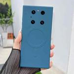 For Huawei Mate 40 Solid Color Liquid Silicone MagSafe Magnetic Phone Case(Royal Blue)