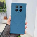 For Huawei Mate 50 Solid Color Liquid Silicone MagSafe Magnetic Phone Case(Royal Blue)
