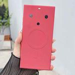 For Huawei Mate 60 Pro+ Solid Color Liquid Silicone MagSafe Magnetic Phone Case(Camellia Red)