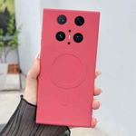 For Huawei Mate 70 Pro / 70 Pro+ Solid Color Liquid Silicone MagSafe Magnetic Phone Case(Camellia Red)