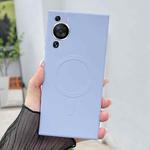 For Huawei P60 Pro Solid Color Liquid Silicone MagSafe Magnetic Phone Case(Yuanfeng Blue)