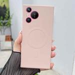 For Huawei Pura 70 Solid Color Liquid Silicone MagSafe Magnetic Phone Case(Pink)