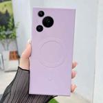 For Huawei Pura 70 Pro / 70 Pro+ Solid Color Liquid Silicone MagSafe Magnetic Phone Case(Grass Purple)