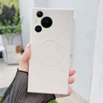 For Huawei Pura 70 Pro / 70 Pro+ Solid Color Liquid Silicone MagSafe Magnetic Phone Case(Antique White)