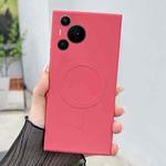For Huawei Pura 70 Pro / 70 Pro+ Solid Color Liquid Silicone MagSafe Magnetic Phone Case(Camellia Red)