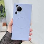 For Huawei Pura 70 Ultra Solid Color Liquid Silicone MagSafe Magnetic Phone Case(Yuanfeng Blue)