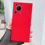 For Huawei Pura 70 Ultra Solid Color Liquid Silicone MagSafe Magnetic Phone Case(Red)