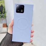 For Xiaomi 13 Solid Color Liquid Silicone MagSafe Magnetic Phone Case(Yuanfeng Blue)