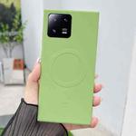 For Xiaomi 13 Pro Solid Color Liquid Silicone MagSafe Magnetic Phone Case(Matcha Green)