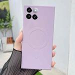 For Xiaomi 14 Solid Color Liquid Silicone MagSafe Magnetic Phone Case(Grass Purple)