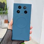 For Xiaomi 14 Ultra Solid Color Liquid Silicone MagSafe Magnetic Phone Case(Royal Blue)