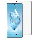 For OnePlus 12R Full Glue 9H HD 3D Curved Edge Tempered Glass Film(Black)