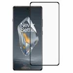 For OnePlus Ace 3 Full Glue 9H HD 3D Curved Edge Tempered Glass Film(Black)