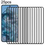 For Google Pixel 8 Pro 25pcs Edge Glue 9H HD 3D Curved Edge Tempered Glass Film(Black)