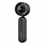 USAMS ZB352 Digital Display Folding Handheld Mini Fan(Black)