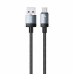 WK WDC-97 Kingkong Ruike Series Braided Charging Data Cable, USB to Micro USB Port, Length: 1m(Black)