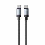 WK WDC-98 Kingkong Ruike Series 65W USB-C / Type-C to USB-C / Type-C Braided Charging Data Cable, Length: 1m(Black)
