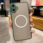 For Samsung Galaxy A05 Hawkeye Skin Feel MagSafe Phone Case(Dark Green)