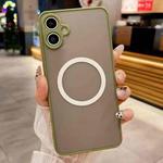 For Samsung Galaxy A05 Hawkeye Skin Feel MagSafe Phone Case(Army Green)