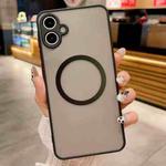 For Samsung Galaxy A06 4G / 5G Hawkeye Skin Feel MagSafe Phone Case(Black)