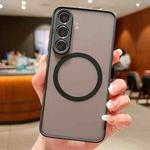 For Samsung Galaxy A56 5G Hawkeye Skin Feel MagSafe Phone Case(Black)