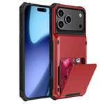 For iPhone 17 Pro Scratch-Resistant Shockproof Heavy Duty Rugged Armor Phone Case(Red)