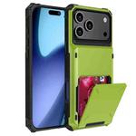 For iPhone 17 Pro Scratch-Resistant Shockproof Heavy Duty Rugged Armor Phone Case(Green)