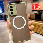 For Samsung Galaxy Note20 4G / 5G Hawkeye Skin Feel MagSafe Phone Case(Army Green)