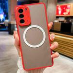 For Samsung Galaxy Note20 4G / 5G Hawkeye Skin Feel MagSafe Phone Case(Red)
