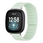 For Fitbit Versa 4 / 3 / Sense 2 / Sense xDfind Magnetic Silicone Watch Band(Mint Green)