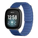 For Fitbit Versa 4 / 3 / Sense 2 / Sense xDfind Magnetic Silicone Watch Band(Navy Blue)