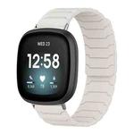 For Fitbit Versa 4 / 3 / Sense 2 / Sense xDfind Magnetic Silicone Watch Band(Starlight)