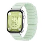 For Huawei Watch Fit4 / Fit4 Pro / Fit3 xDfind Magnetic Silicone Watch Band(Mint Green)