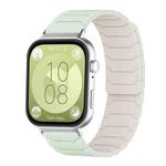 For Huawei Watch Fit4 / Fit4 Pro / Fit3 xDfind Magnetic Silicone Watch Band(Mint Green Starlight)