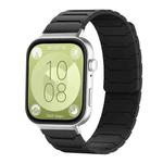 For Huawei Watch Fit4 / Fit4 Pro / Fit3 xDfind Magnetic Silicone Watch Band(Black)