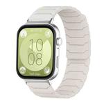 For Huawei Watch Fit4 / Fit4 Pro / Fit3 xDfind Magnetic Silicone Watch Band(Starlight)