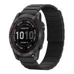 For Garmin Fenix 8/7X/6X/5X 26mm xDfind Magnetic Silicone Watch Band(Black)