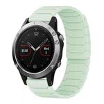 For Garmin Fenix 8/7/6/5 22mm xDfind Magnetic Silicone Watch Band(Mint Green)