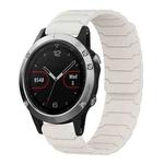 For Garmin Fenix 8/7/6/5 22mm xDfind Magnetic Silicone Watch Band(Starlight)