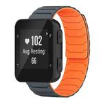 For Garmin Forerunner 35/30/35J 20mm xDfind Magnetic Silicone Watch Band(Grey Orange)