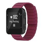 For Garmin Forerunner 35/30/35J 20mm xDfind Magnetic Silicone Watch Band(Wine Red)