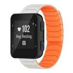 For Garmin Forerunner 35/30/35J 20mm xDfind Magnetic Silicone Watch Band(Starlight Orange)