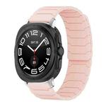 For Samsung Galaxy Watch Ultra / Ultra 2025 xDfind Magnetic Silicone Watch Band(Pink Sand)